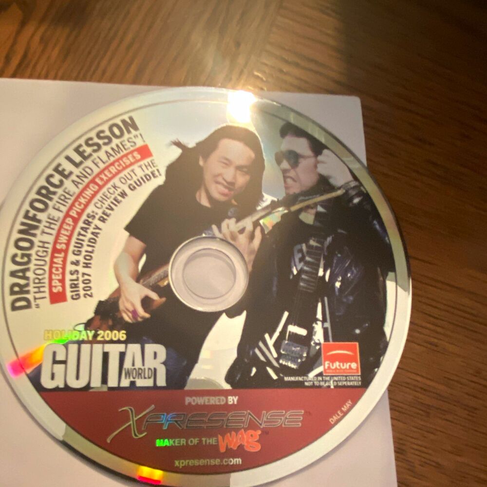 Guitar World CD ROM 2006 Girls & Guitars DragonForce Through the Fire & Flames